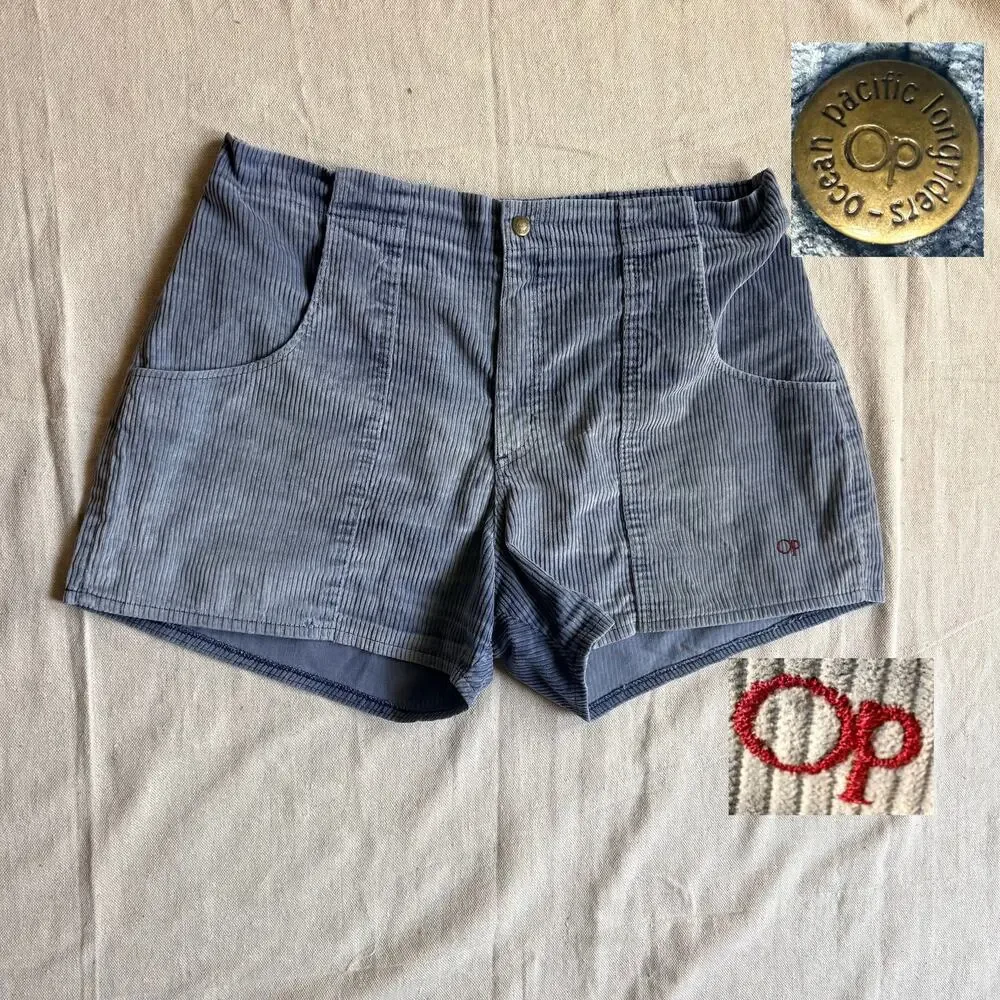 Vintage 1980's Ocean Pacific Shorts Men's 36 Corduroy Made in USA Surf Retro OP